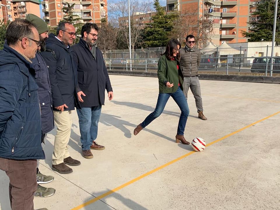 Calcio d'inizio Assessore Romano