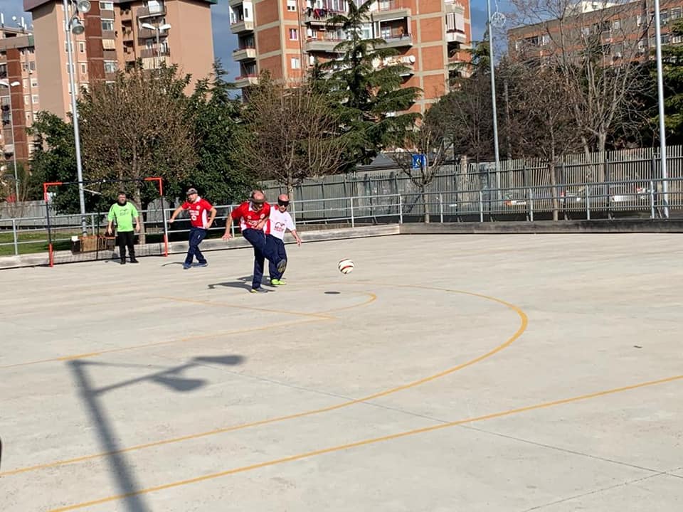 Partita Calcio Non Vedenti Azioni di Gioco