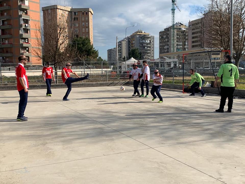 Partita Calcio Non Vedenti Azioni di Gioco